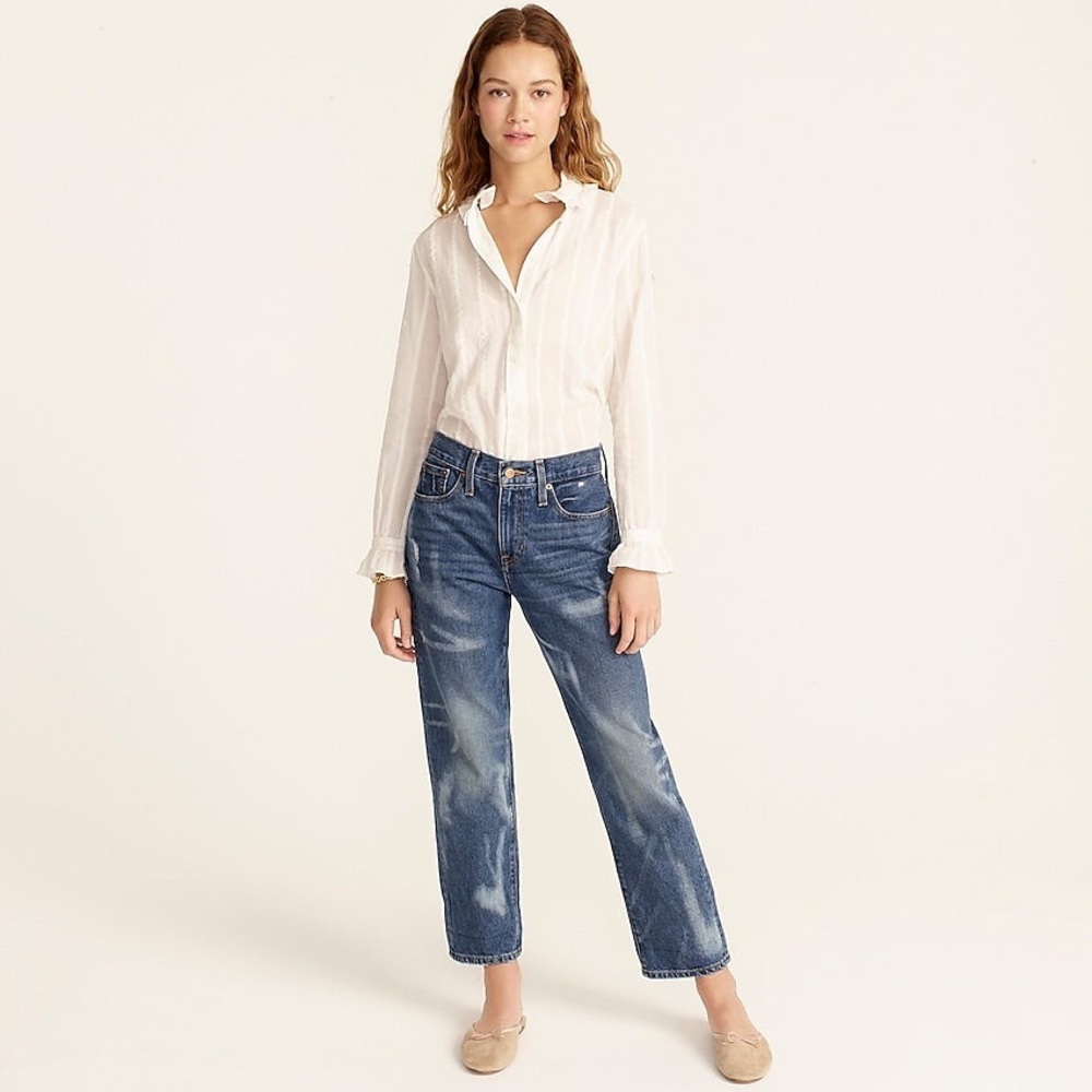 J. Crew Women's Blue Boyfriend Jeans